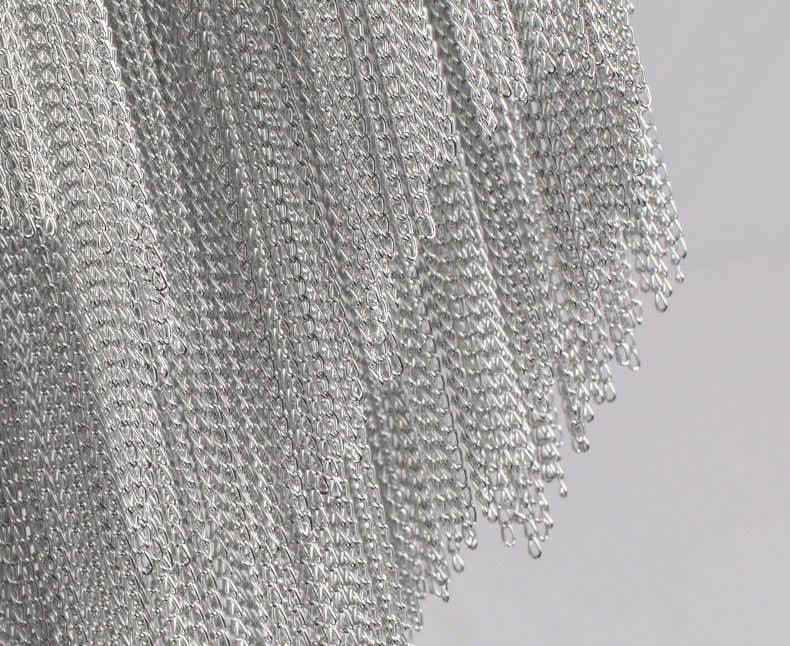 Tassel chandelier Silver 6/8 Lights