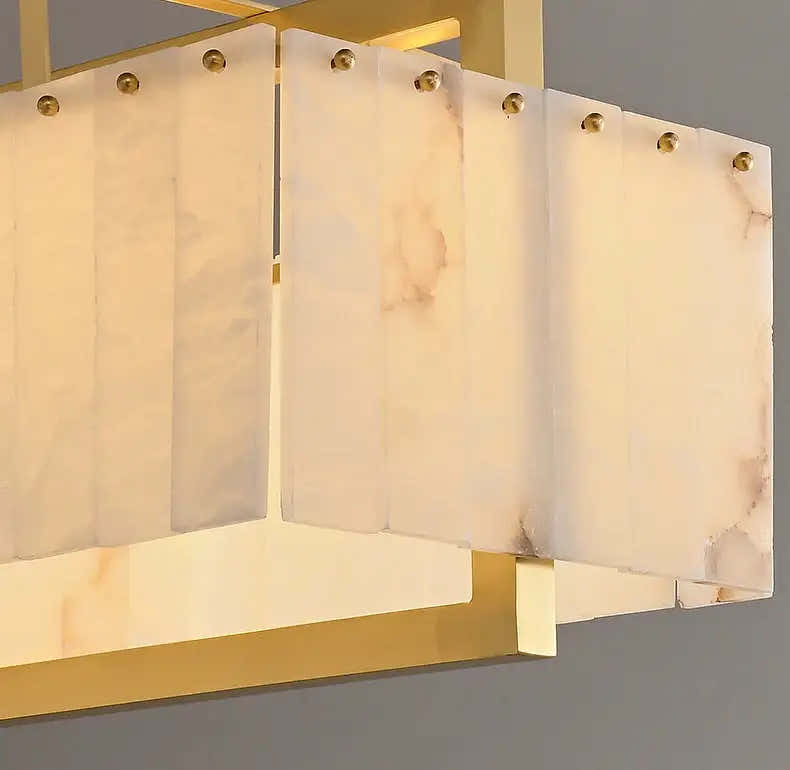 Rectangle Alabaster Chandelier