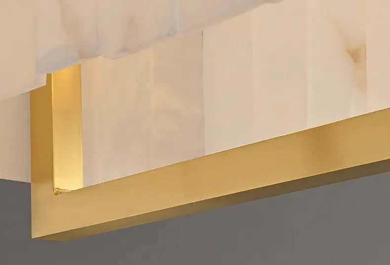 Rectangle Alabaster Chandelier