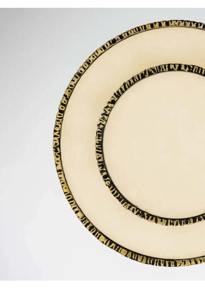 Round Vintage Alabaster Chandelier