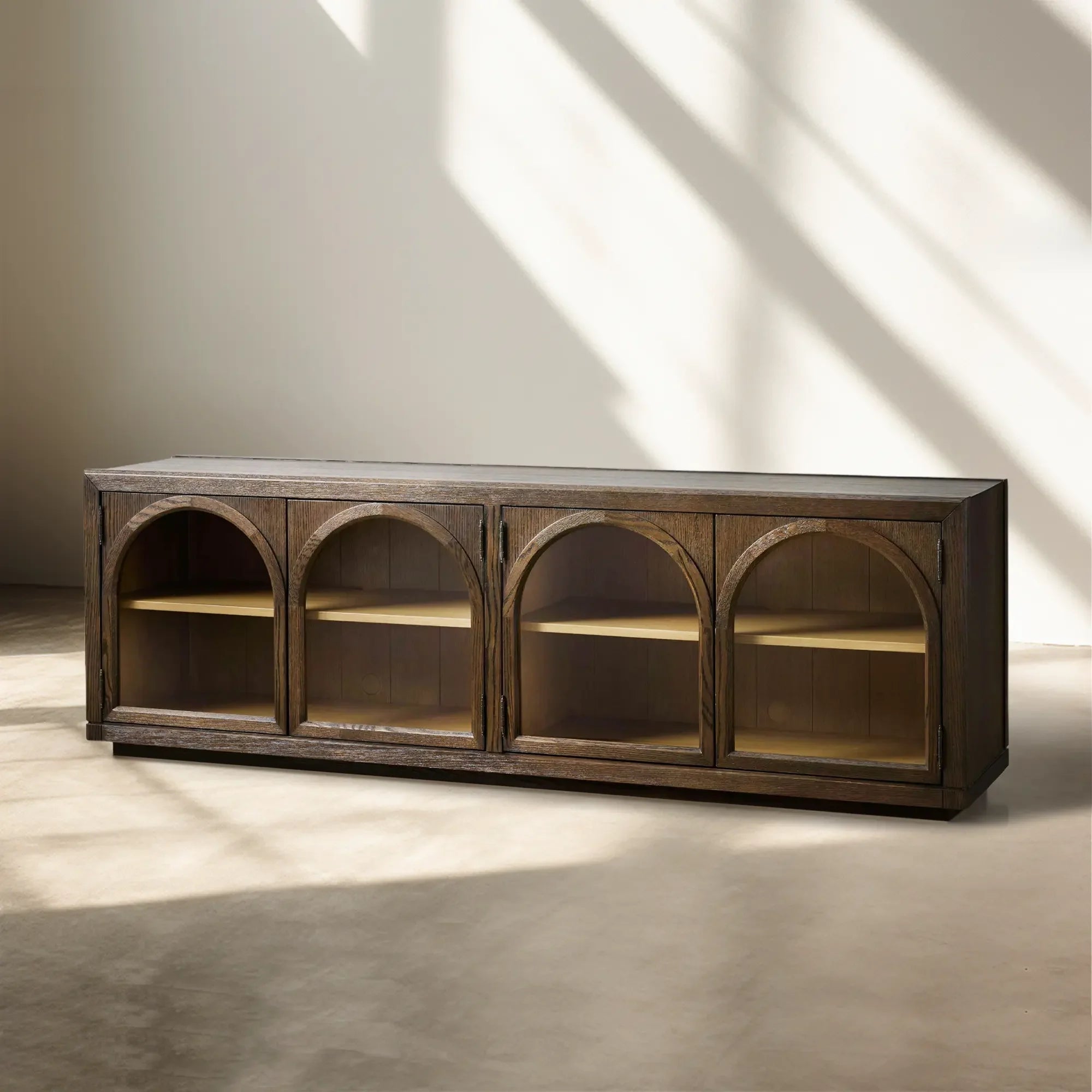 Hattie Media Console in Oak 80"W