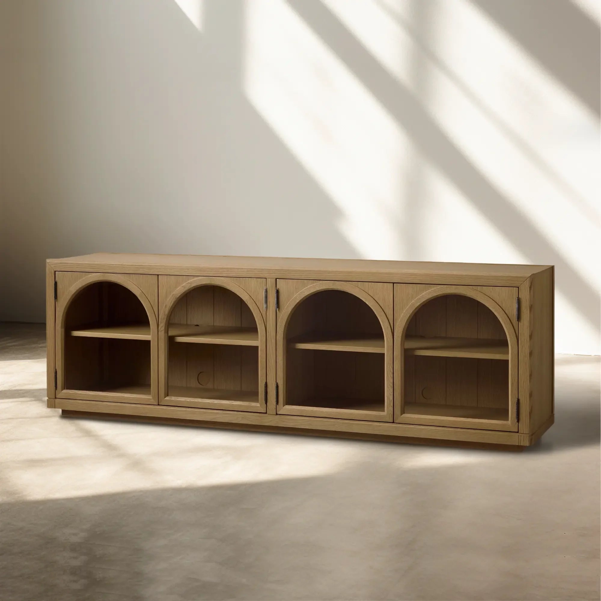 Hattie Media Console in Oak 80"W