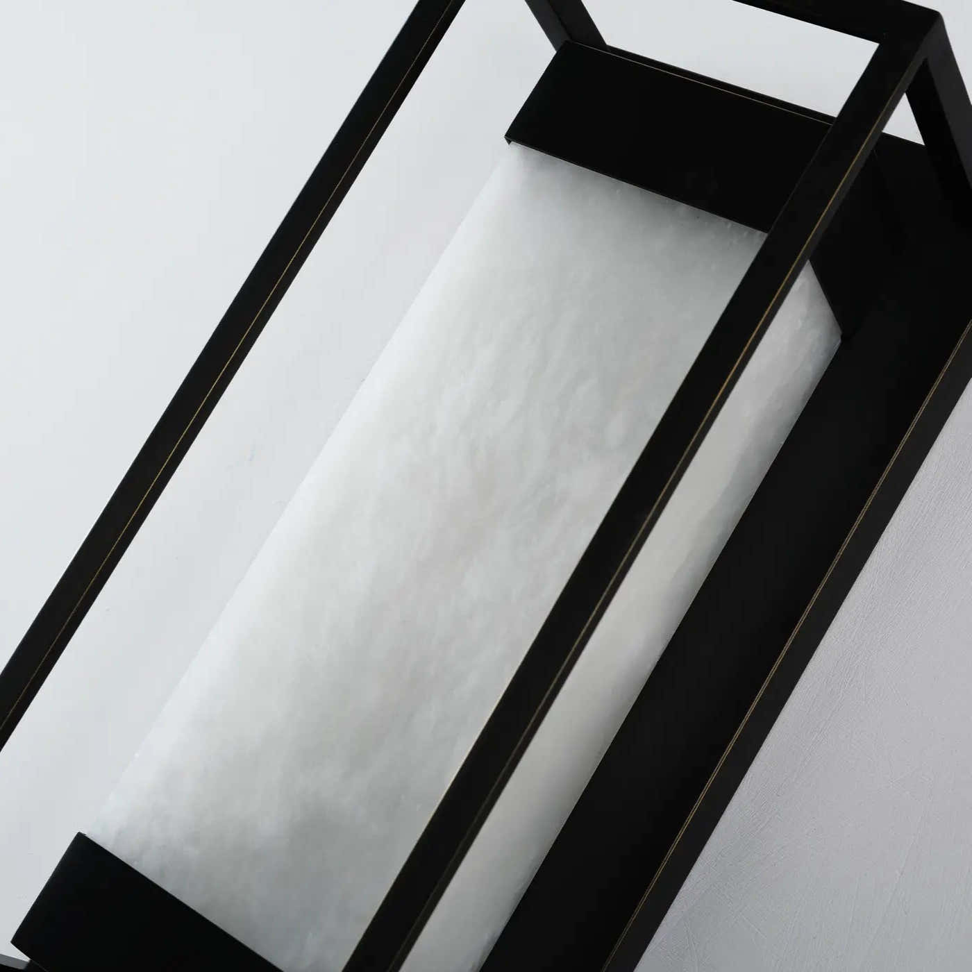 Maurizio Alabaster Square-Shaped Wall Sconces