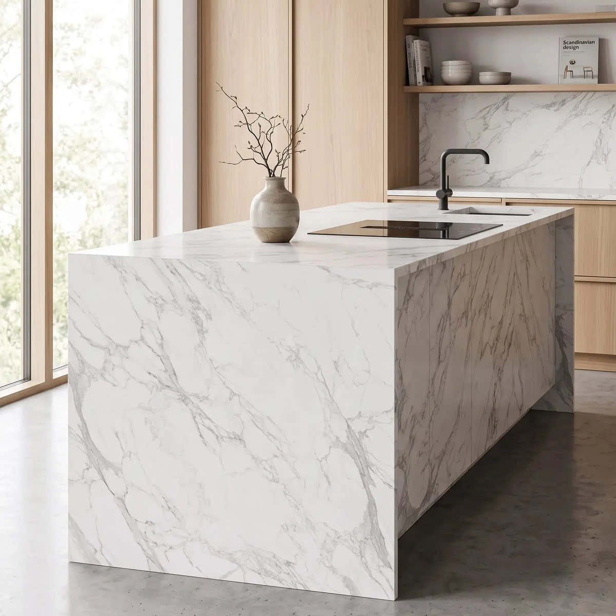 Calacatta White Marble Slab
