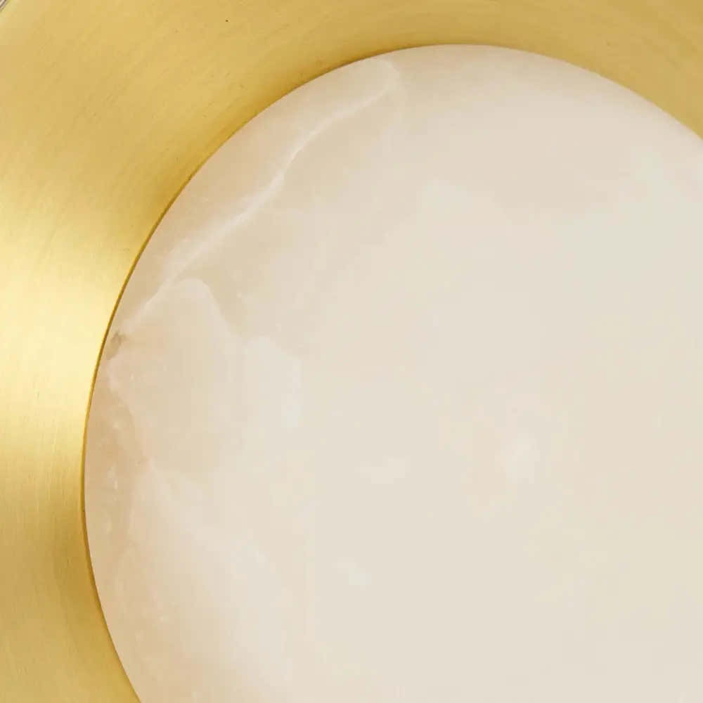 Sculptural Alabaster & Brass Floor Lamp