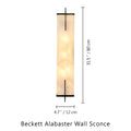 Beckett Alabaster Wall Sconce