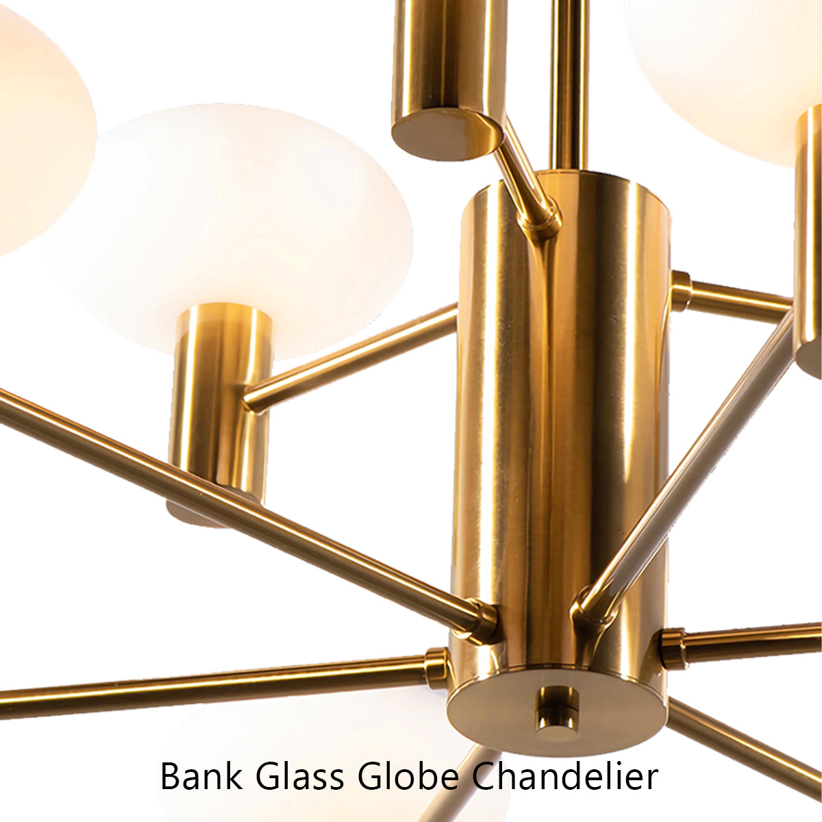 Bank Glass Globe Chandelier