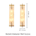 Beckett Alabaster Wall Sconce