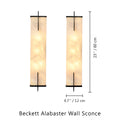 Beckett Alabaster Wall Sconce