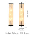 Beckett Alabaster Wall Sconce