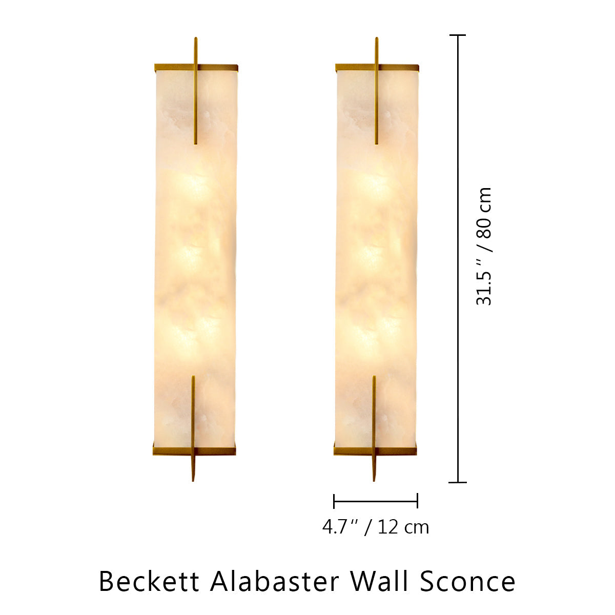 Beckett Alabaster Wall Sconce