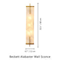 Beckett Alabaster Wall Sconce