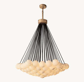 Stella Alabaster Chandelier, 61 Alabaster spheres
