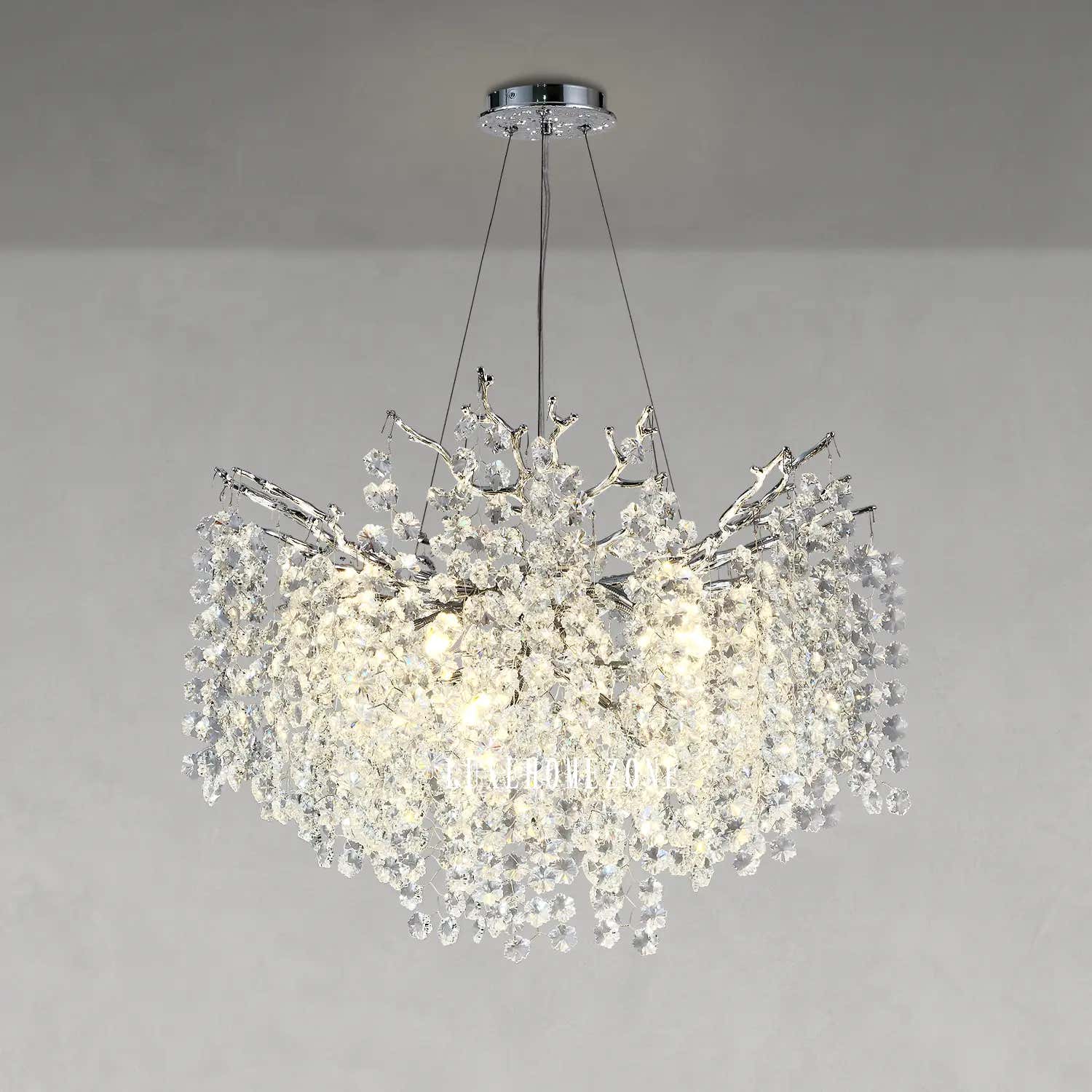 Solara Round Tree Branch Chandelier 30" 40" 55" Tree Branch