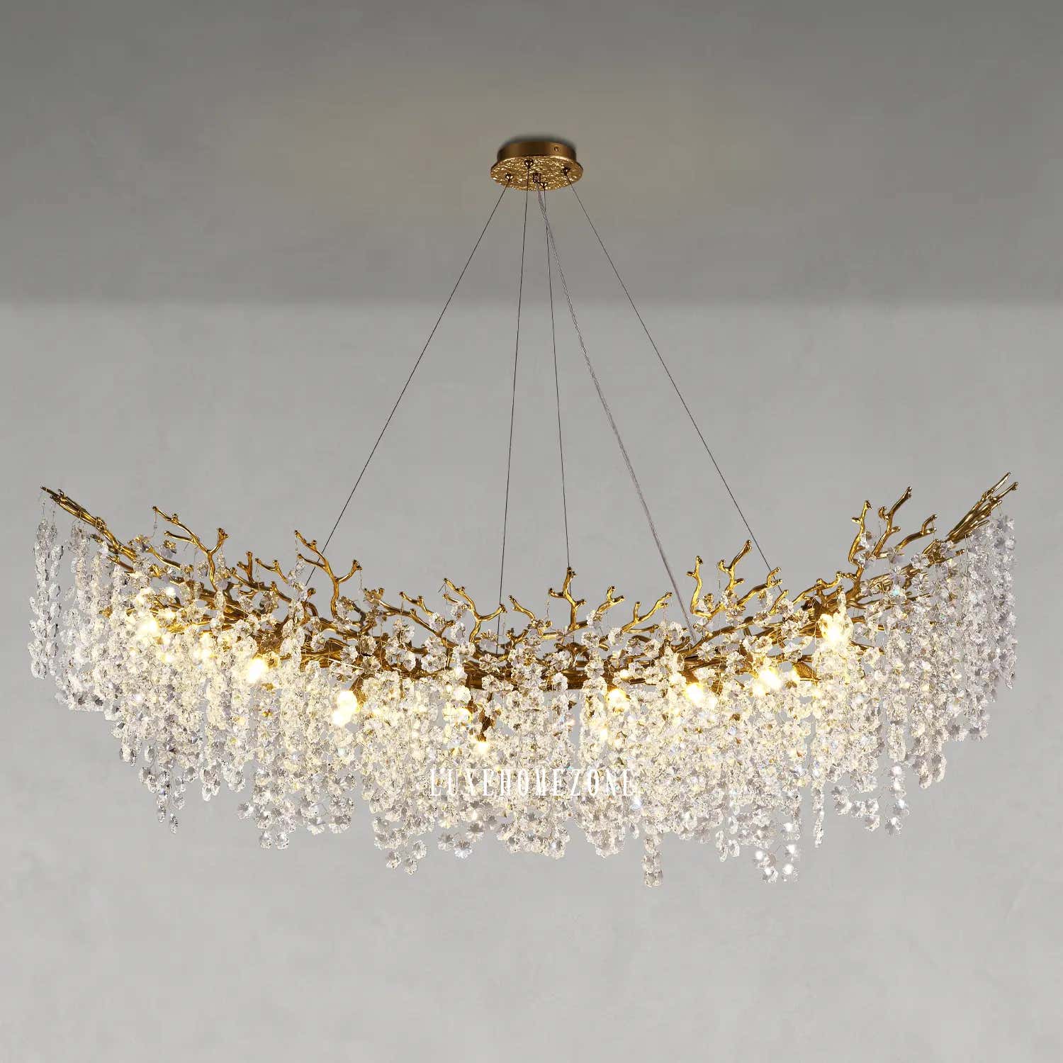Solara Round Tree Branch Chandelier 30" 40" 55" Tree Branch