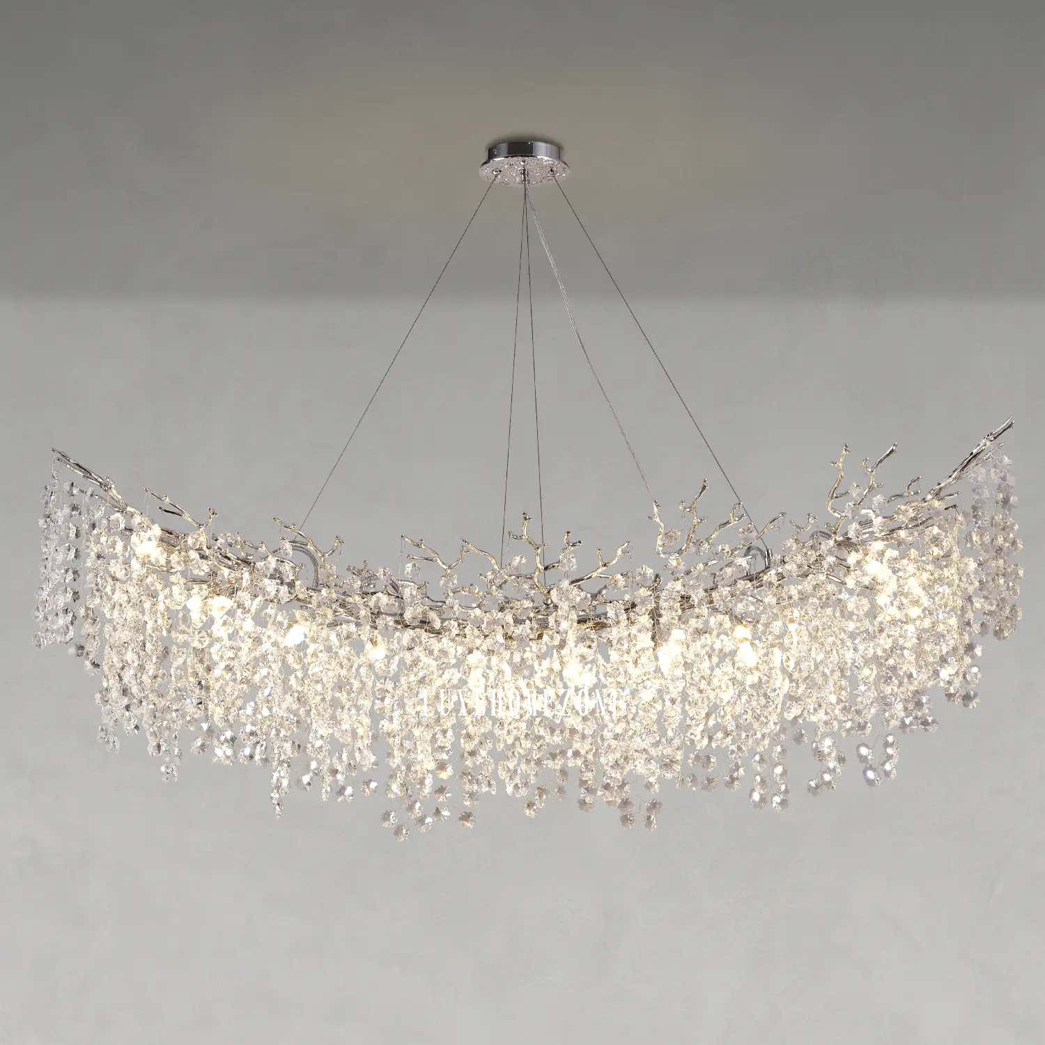 Solara Round Tree Branch Chandelier 30" 40" 55" Tree Branch