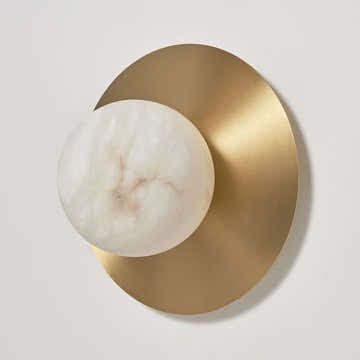 Copper Alabaster Wall Sconces