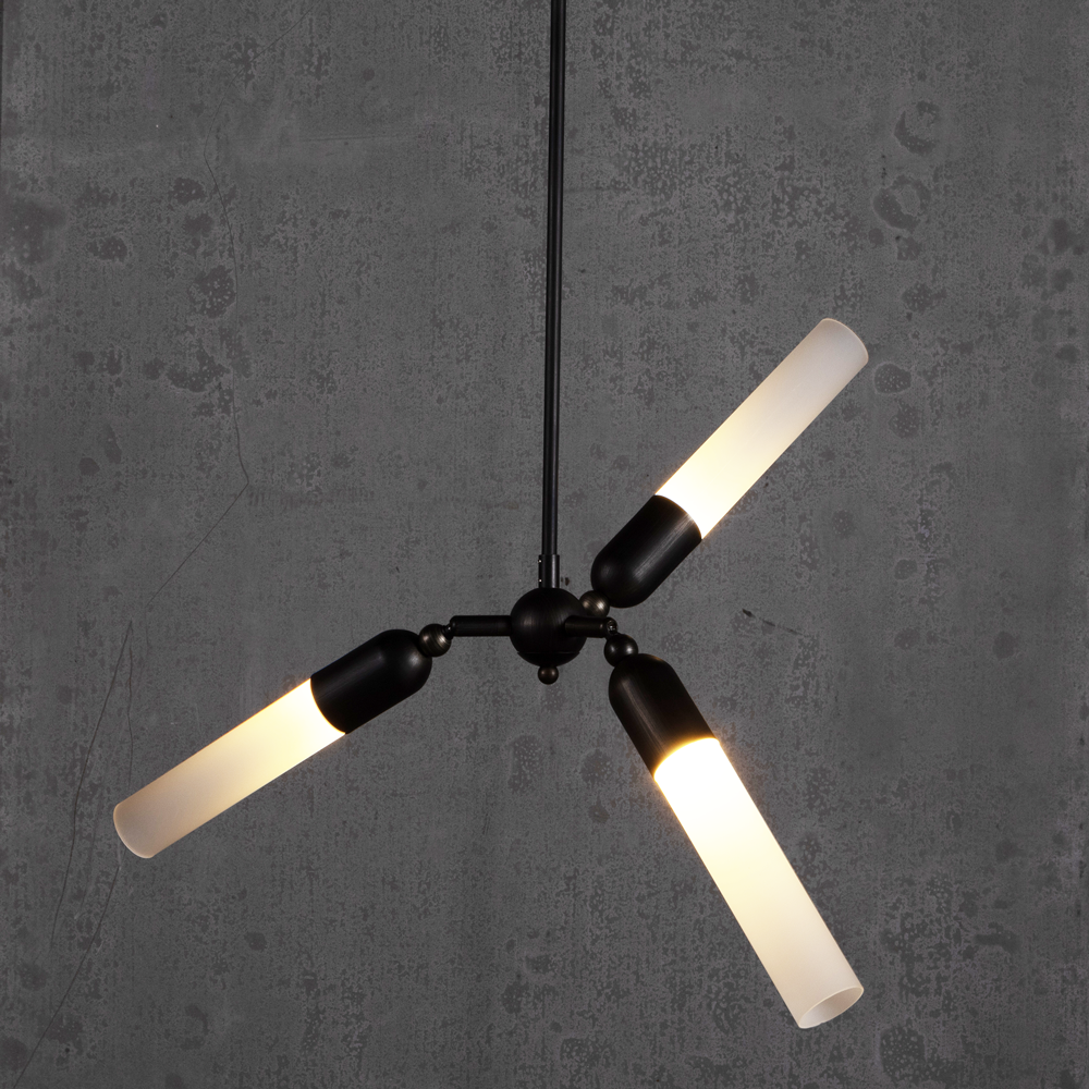 Trio Modern Bronze Pendant Light