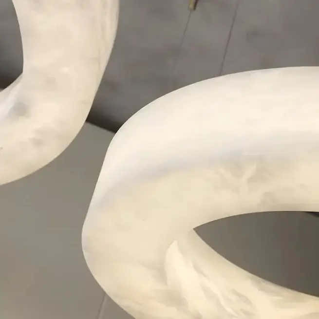 Triplo Round Marble Chandelier