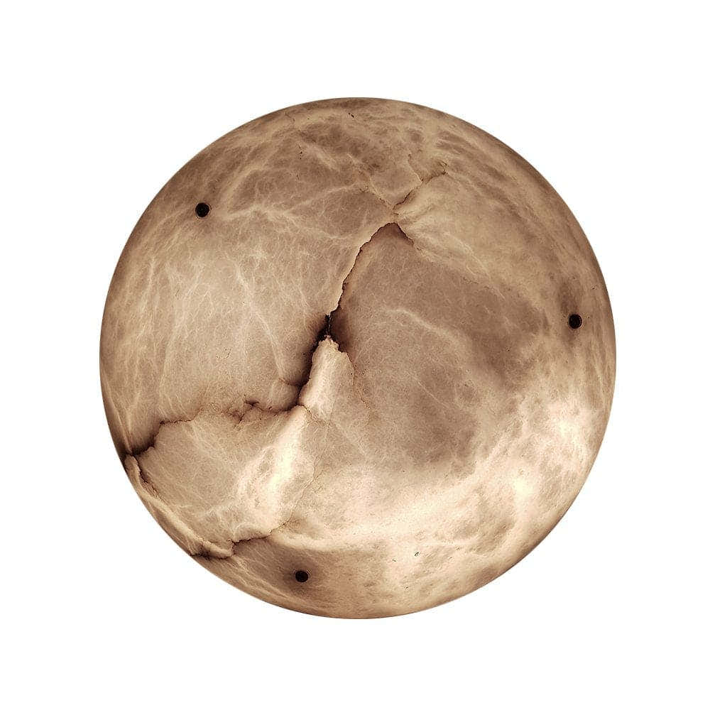 Vintage Round Alabaster Ceiling Lamps