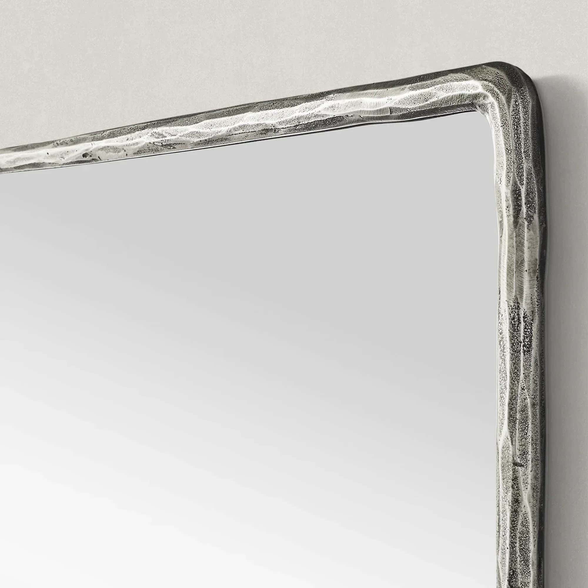 Hand-Forged Metal Mirror
