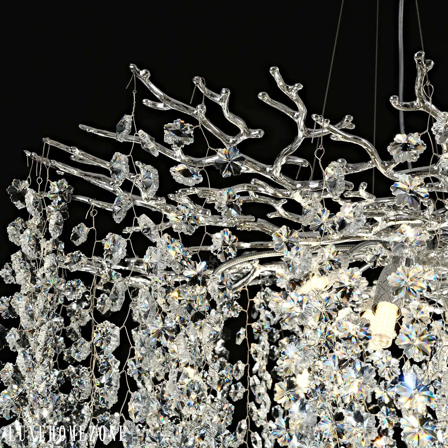 Solara Round Tree Branch Chandelier 30" 40" 55" Tree Branch