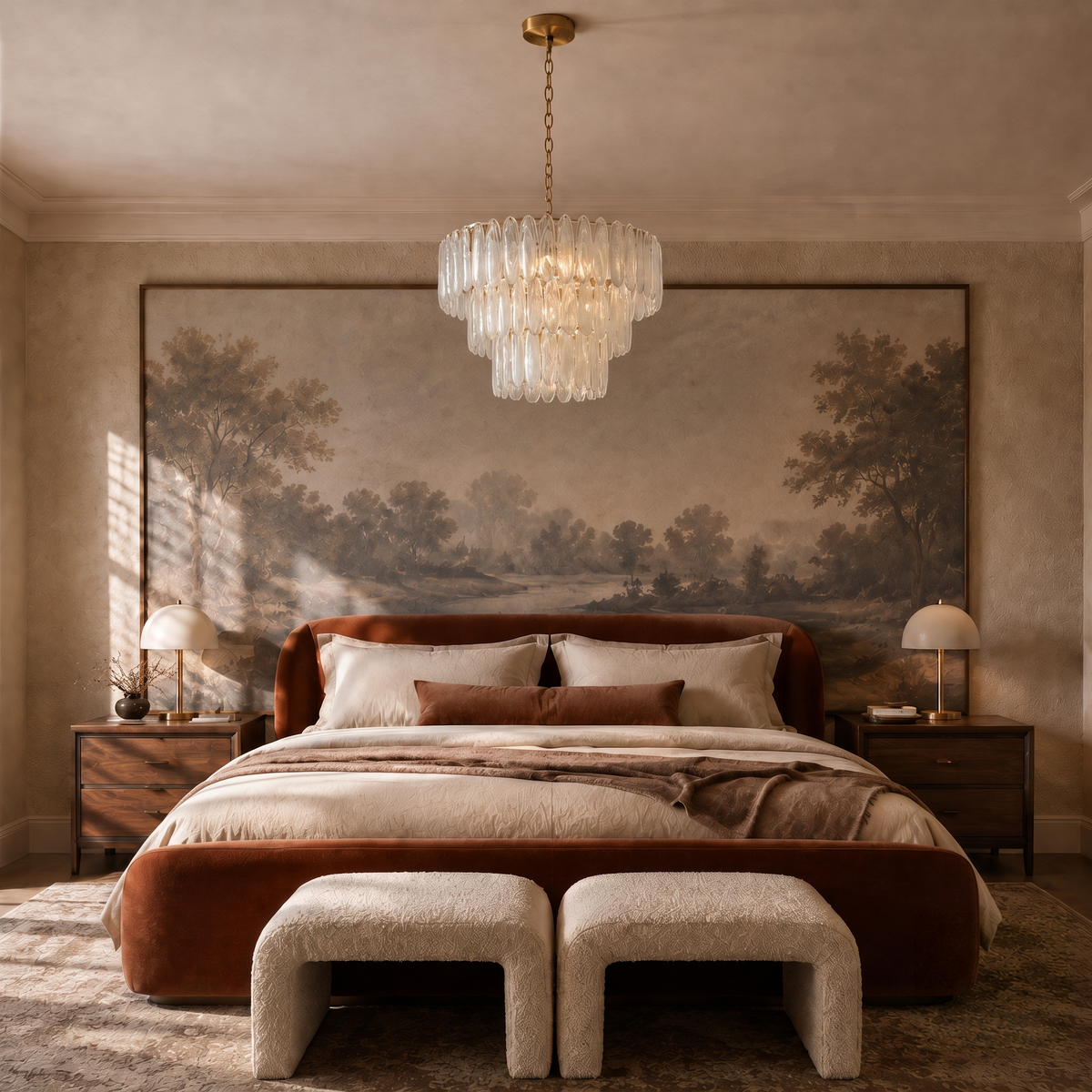 Verna Round Chandelier 26" 38"