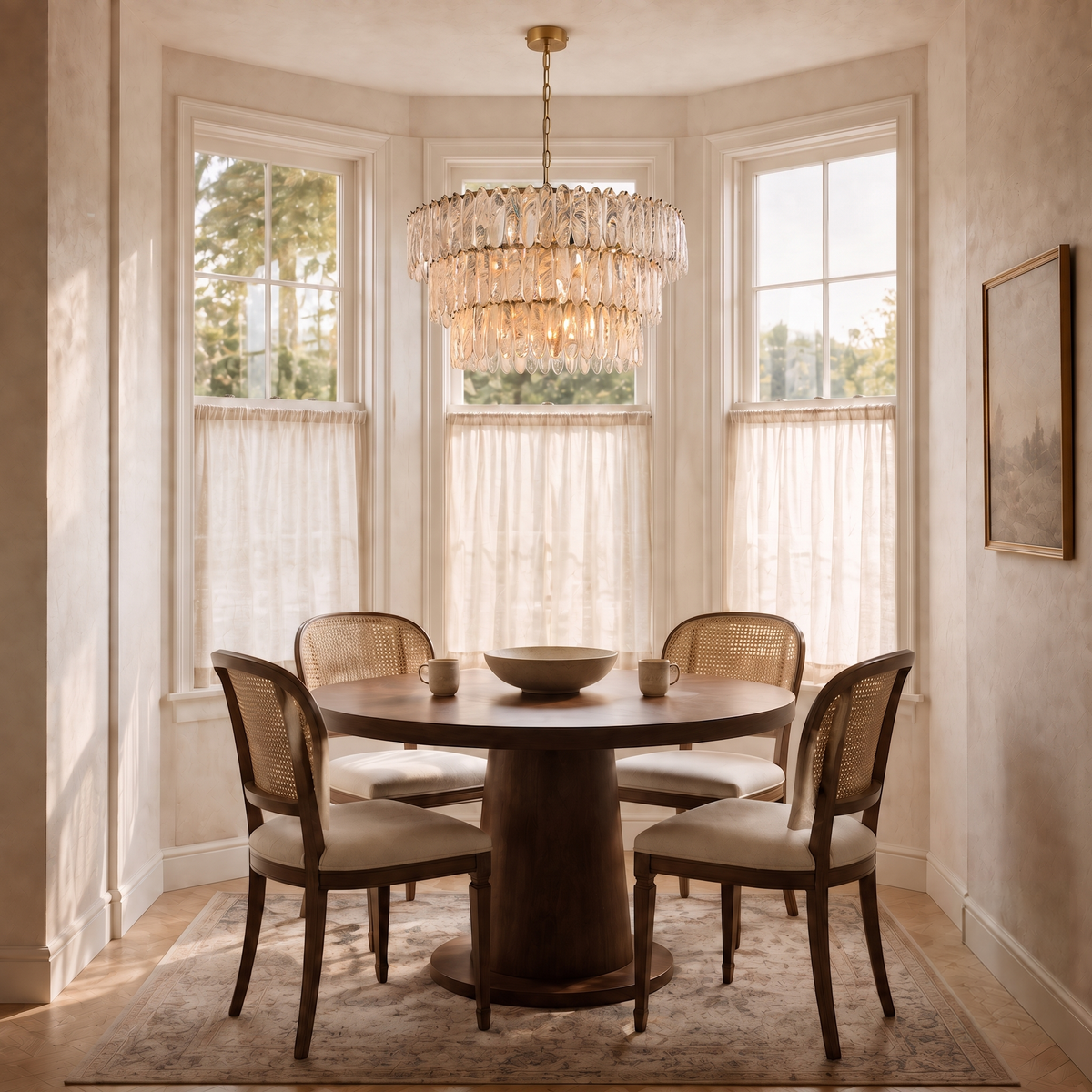 Verna Round Chandelier 26" 38"